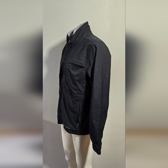 Eddie Bauer Full Zip Black Jacket Men's Size Medium - Picture 2 of 7